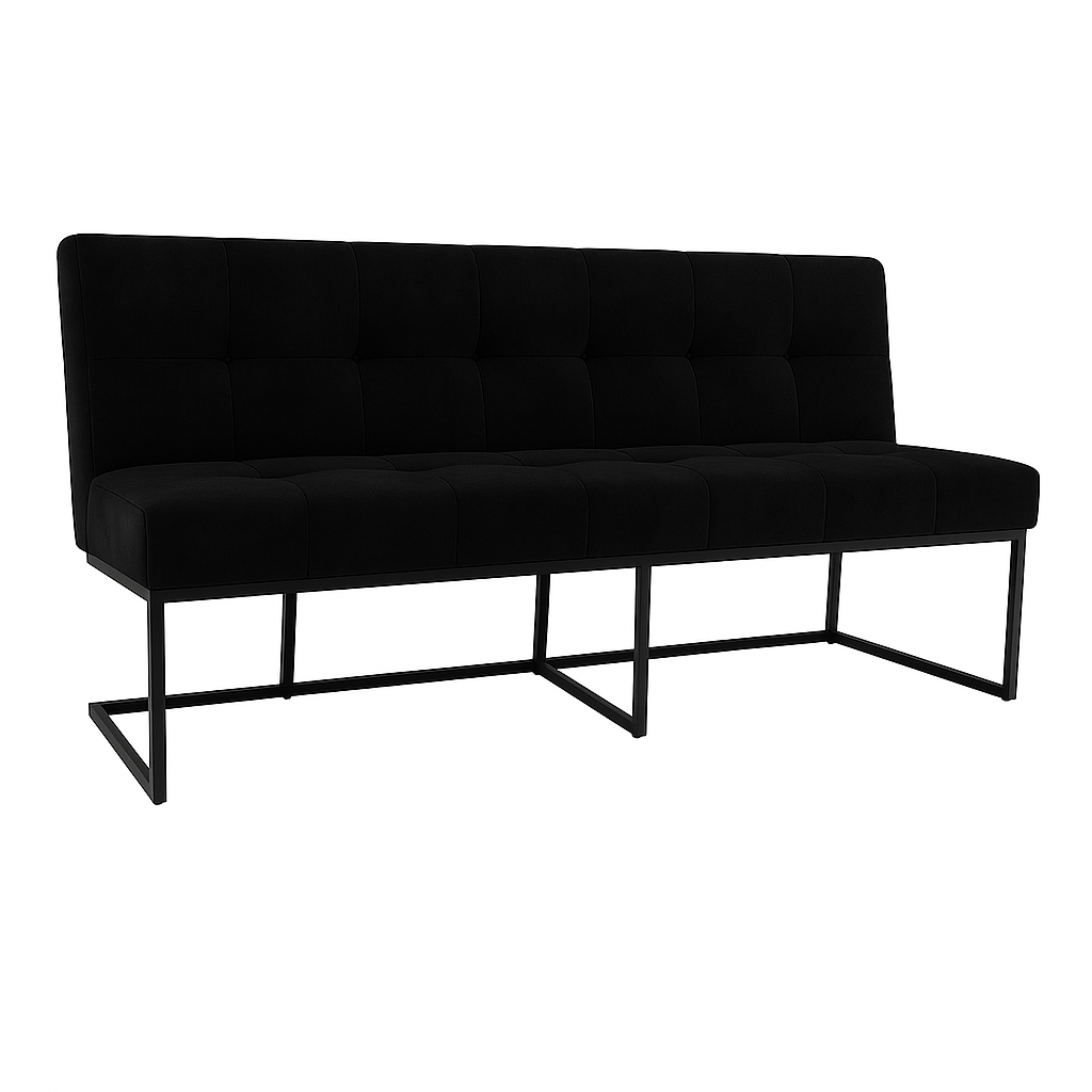 Bancheta catifea CABALLERO culoare NEGRU