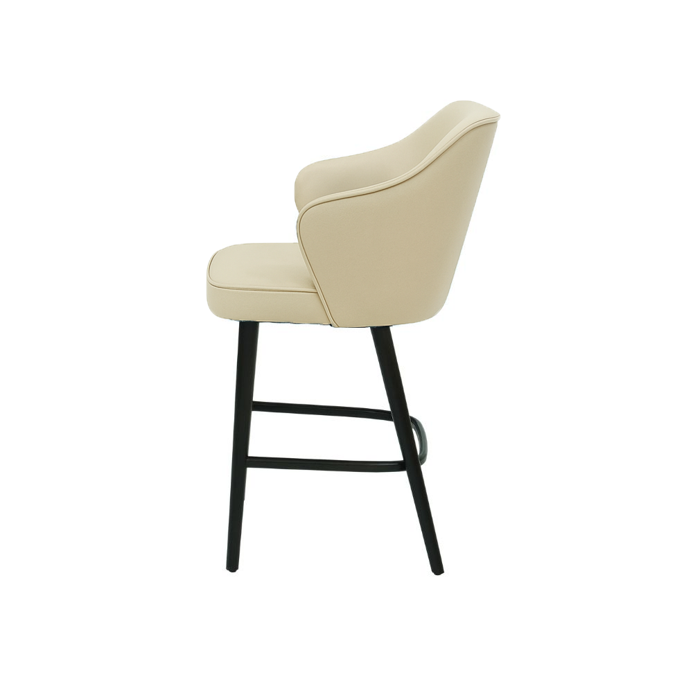 Scaun bar piele VERDE | model ZEUS