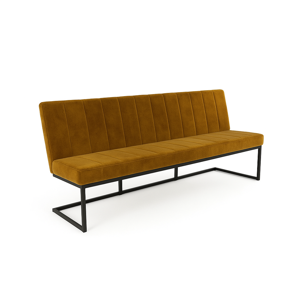 Bancheta catifea  FLEET OHIO culoare MARO