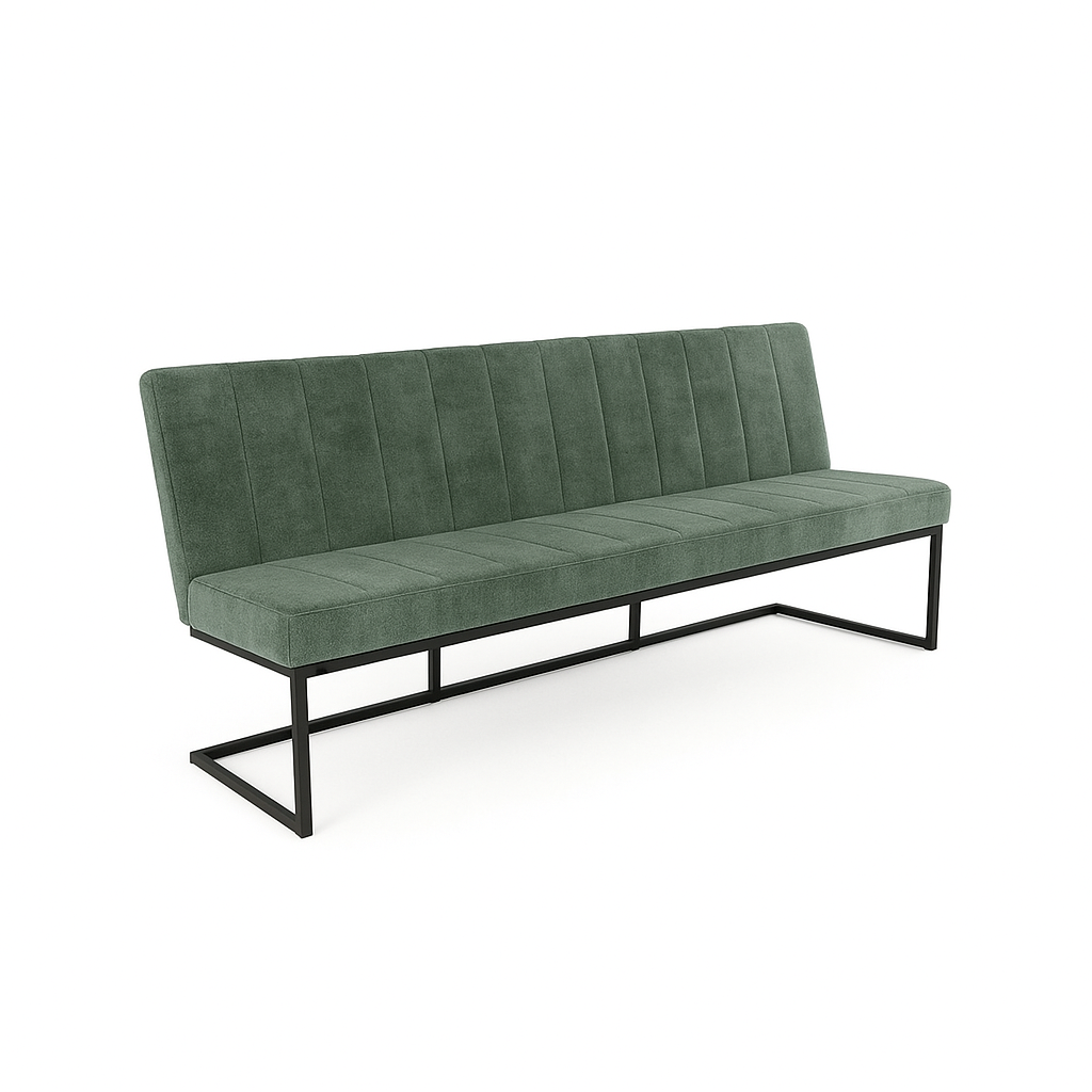 Bancheta catifea  FLEET OHIO culoare VERDE DESCHIS