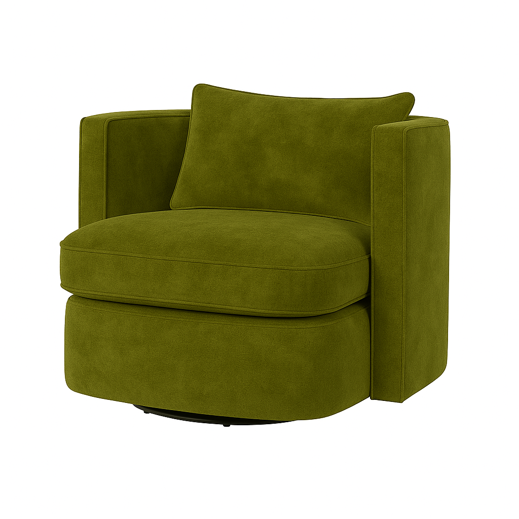 Fotoliu catifea VERDE | model DAVIDE