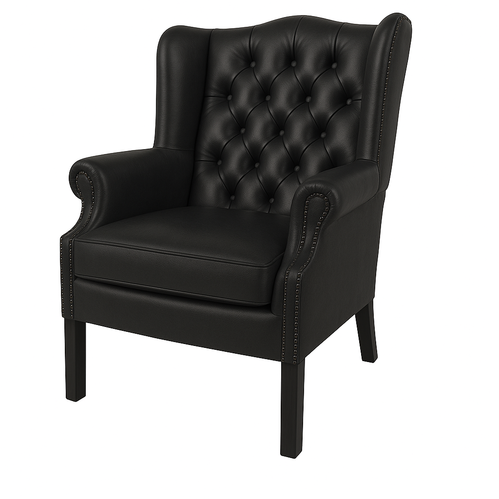 Fotoliu piele NEAGRA | model MIR