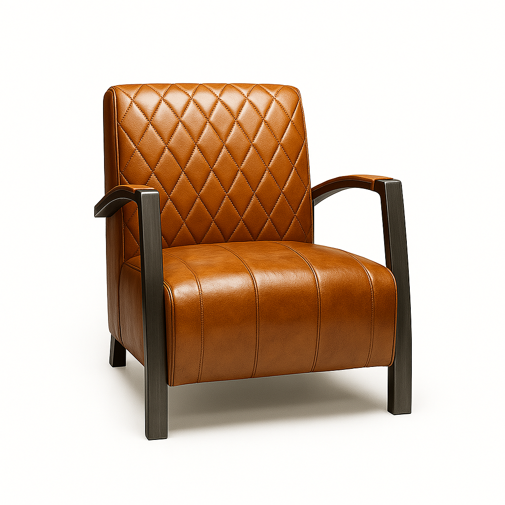 Fotoliu piele DIAMOND culoare MARO DESCHIS