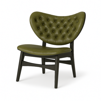 Scaun tip fotoliu piele VERDE | model SAMUEL