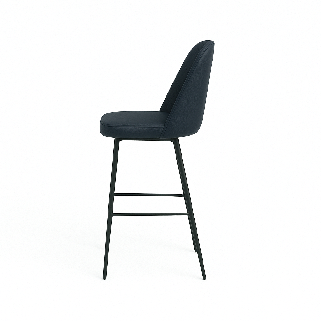 Scaun bar piele naturala VERDE | model FOX