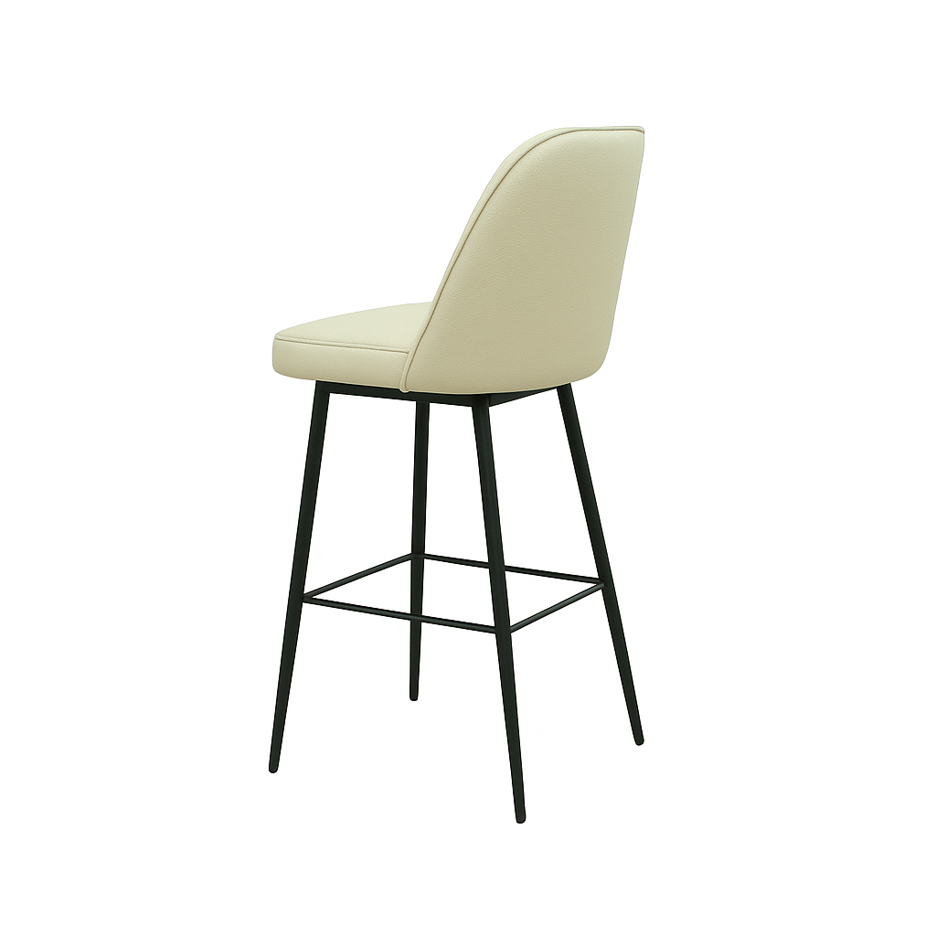 Scaun bar piele naturala VERDE | model FOX