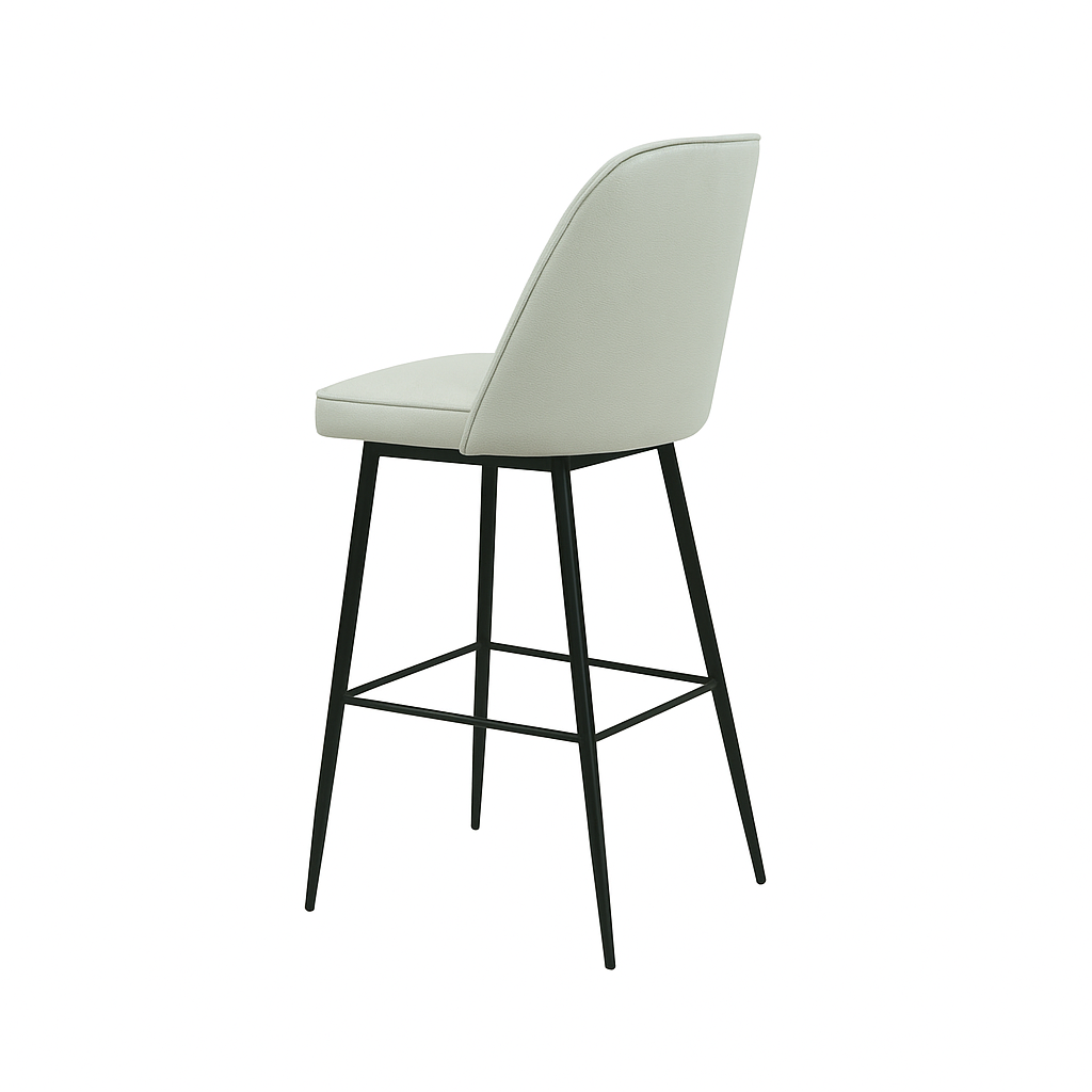 Scaun bar piele naturala VERDE | model FOX