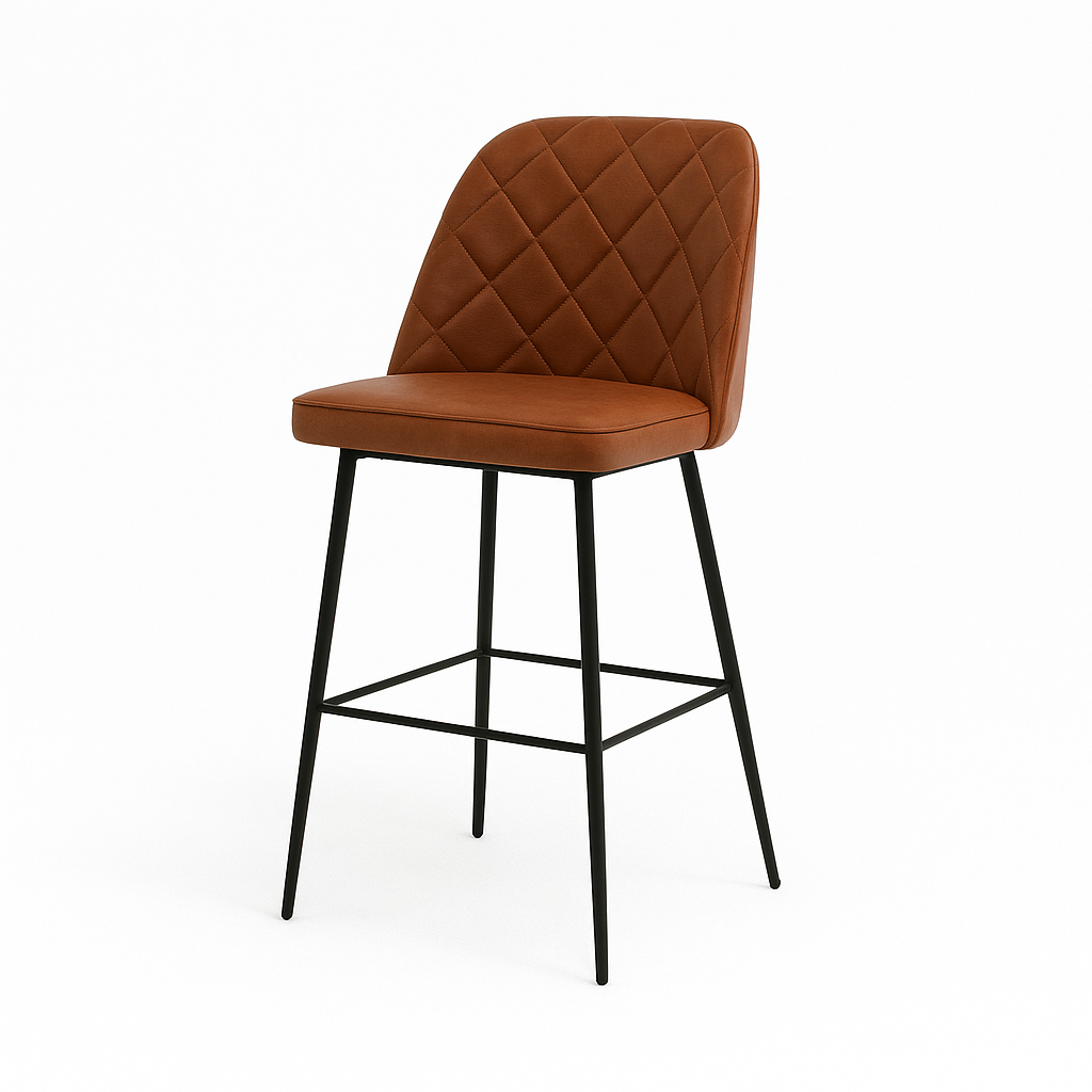 Scaun bar piele naturala ALBA | model FOX