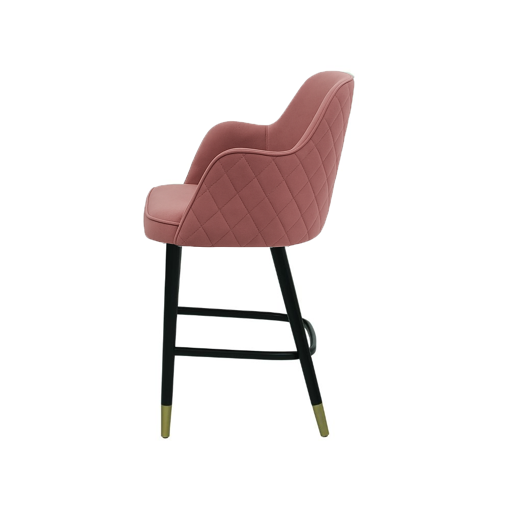 Scaun bar catifea ROZ | model PINO X