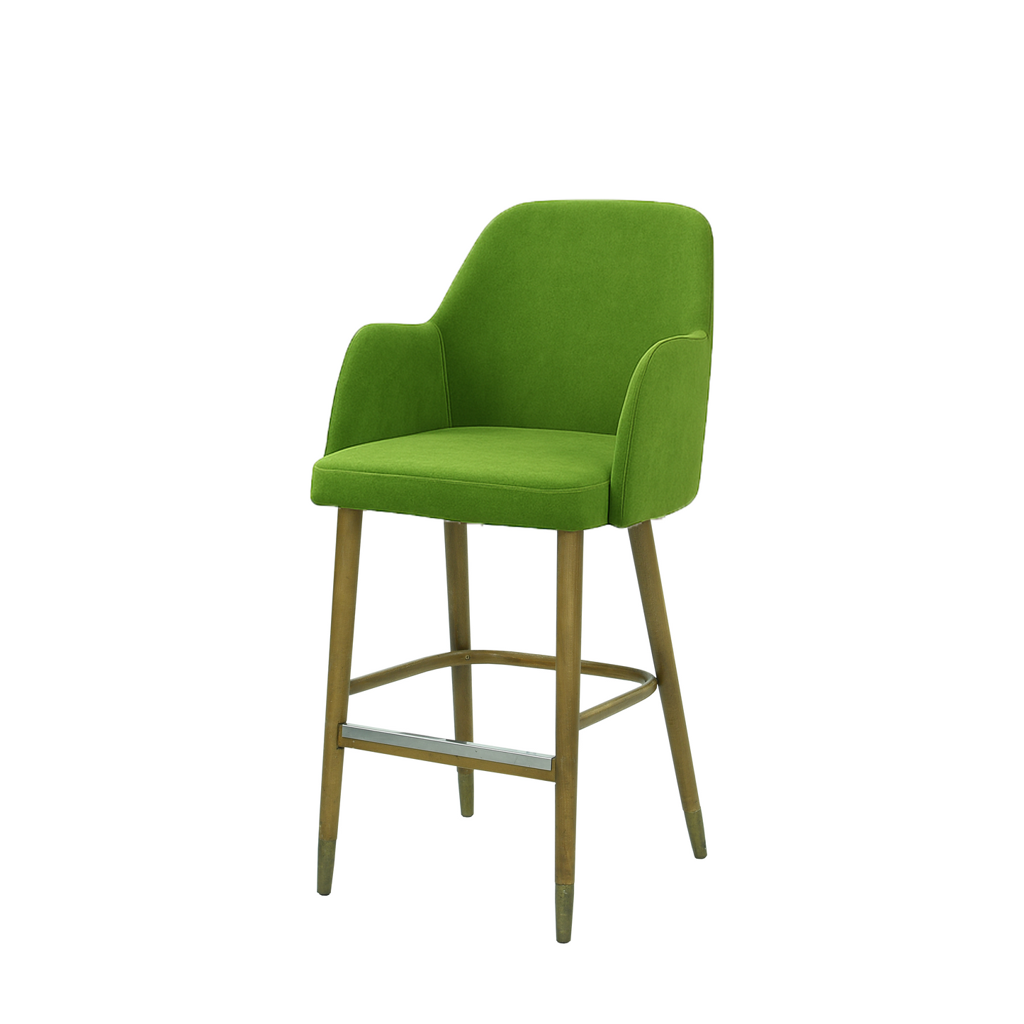 Scaun bar catifea VERDE | model PINO