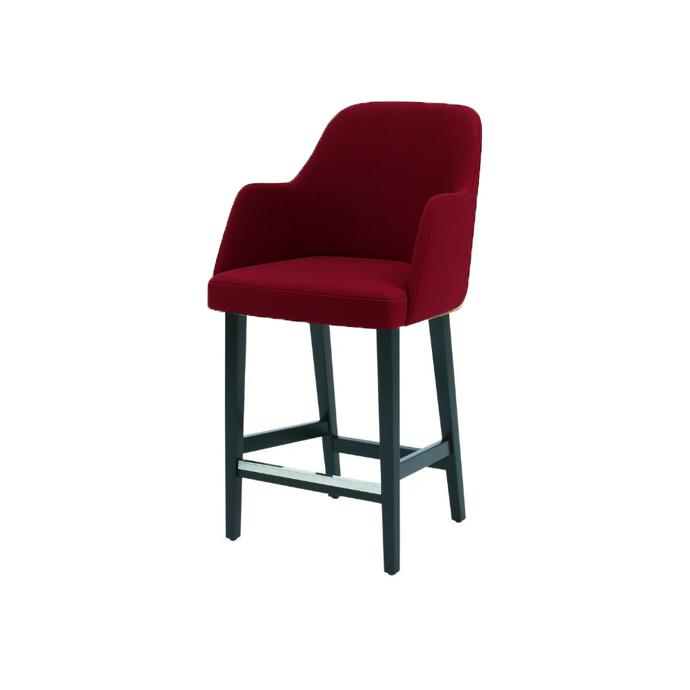 Scaun bar catifea BORDO | model PINO