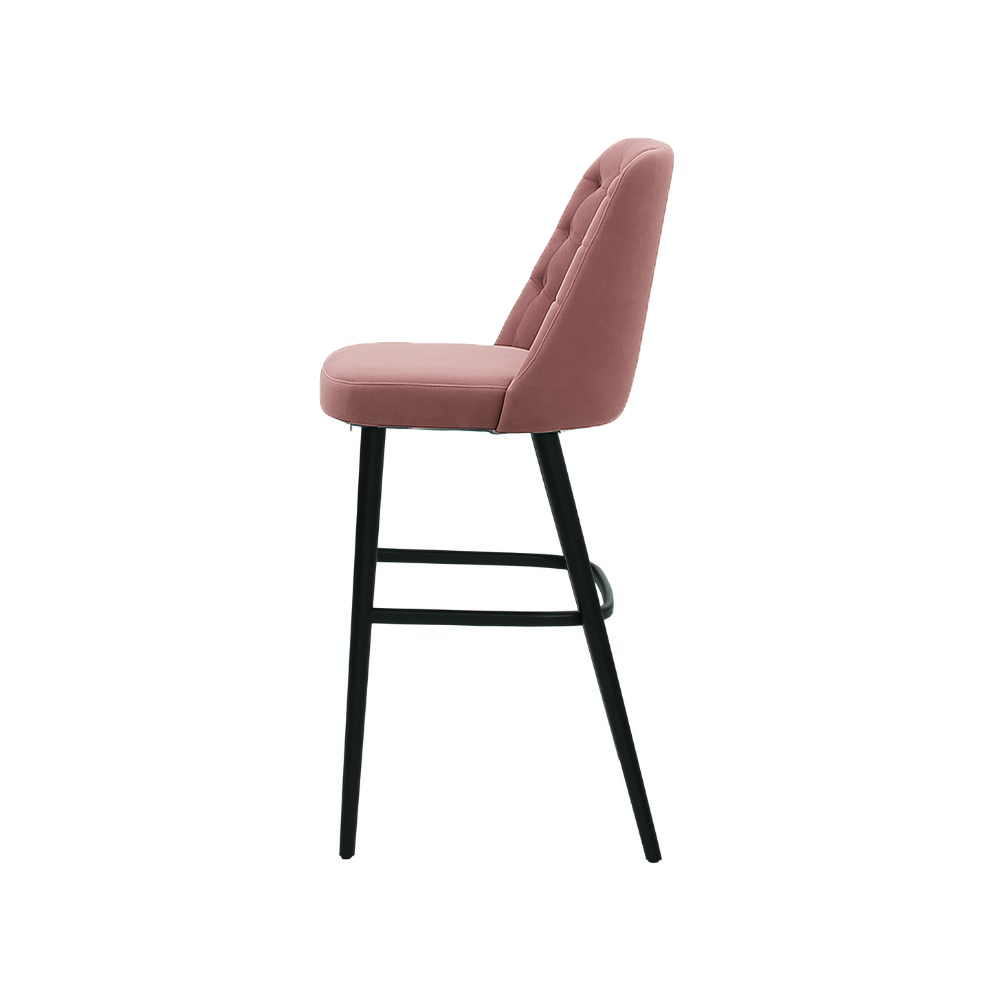 Scaun bar catifea ALBASTRA | model SCOT