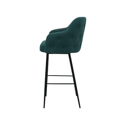 Scaun bar catifea ALBASTRA | model TEONA