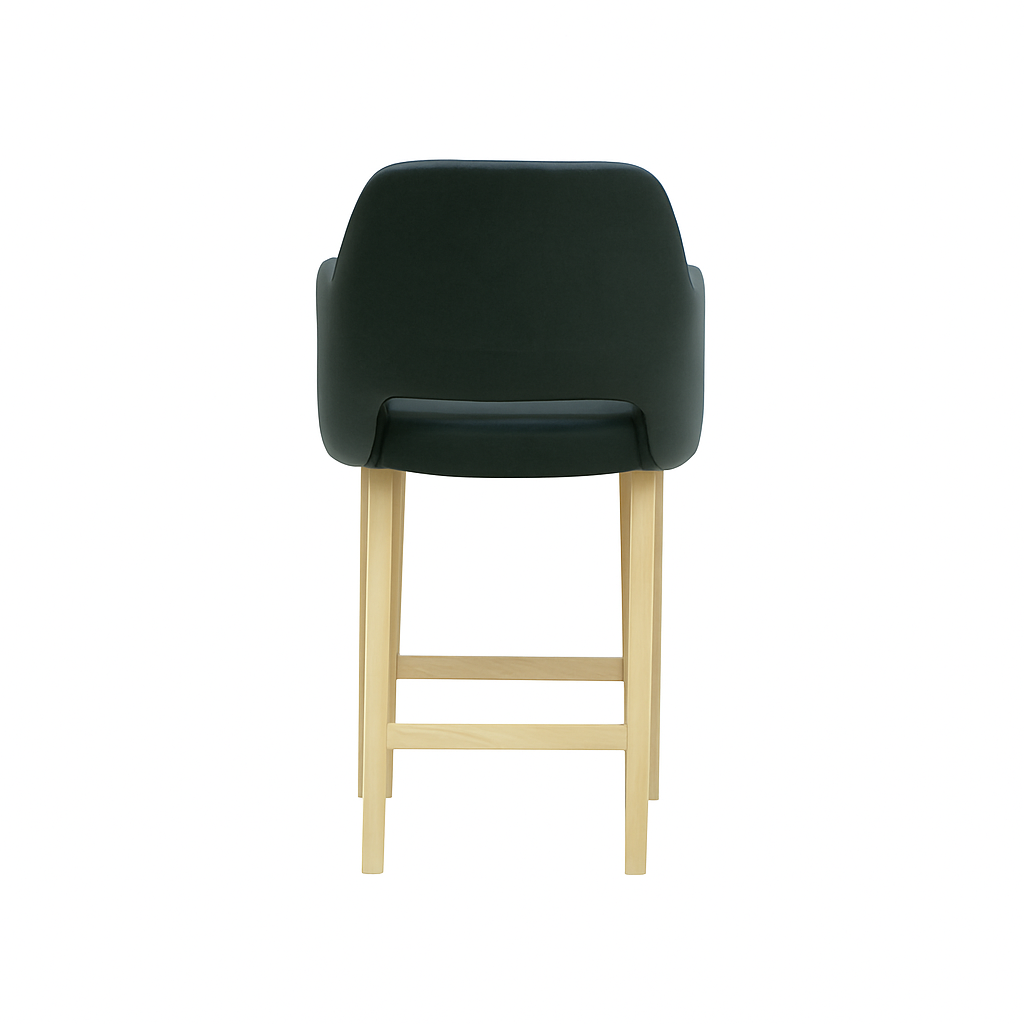 Scaun bar piele naturala BEJ | model APRIL