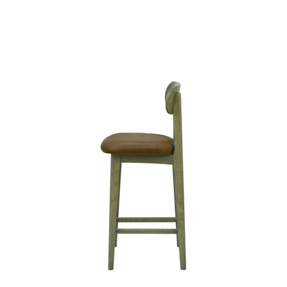 Scaun bar piele BEJ | model CLEO