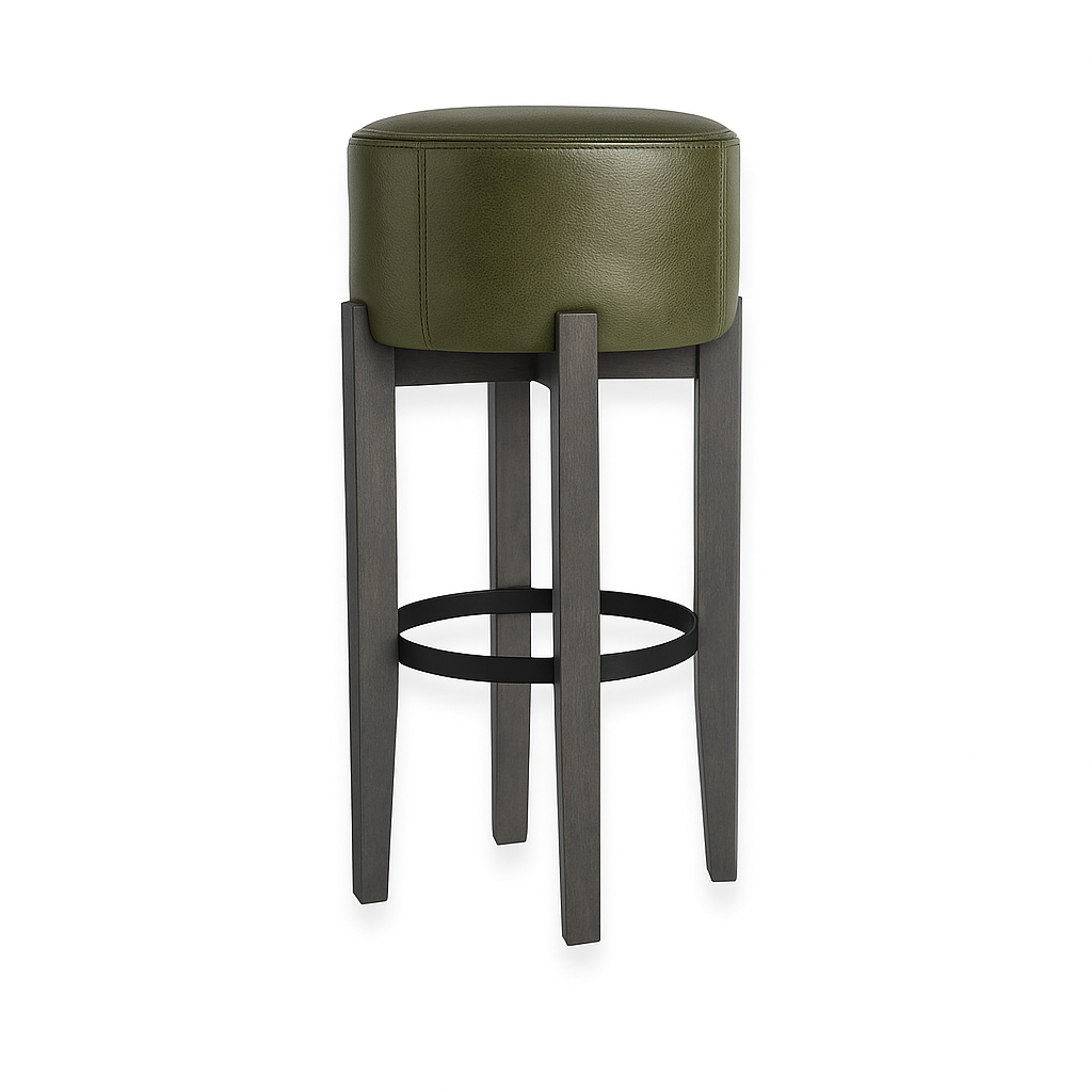 Scaun bar piele VERDE | model MERI