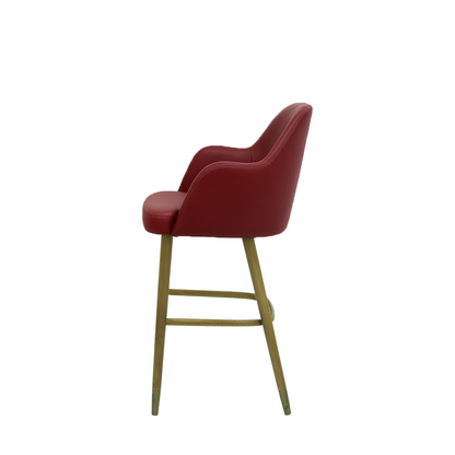 Scaun bar piele GALBENA | model PINO
