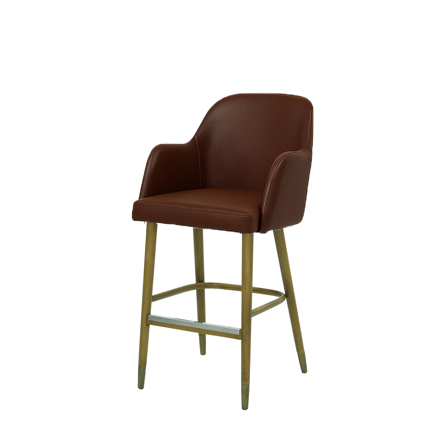 Scaun bar piele BEJ | model PINO