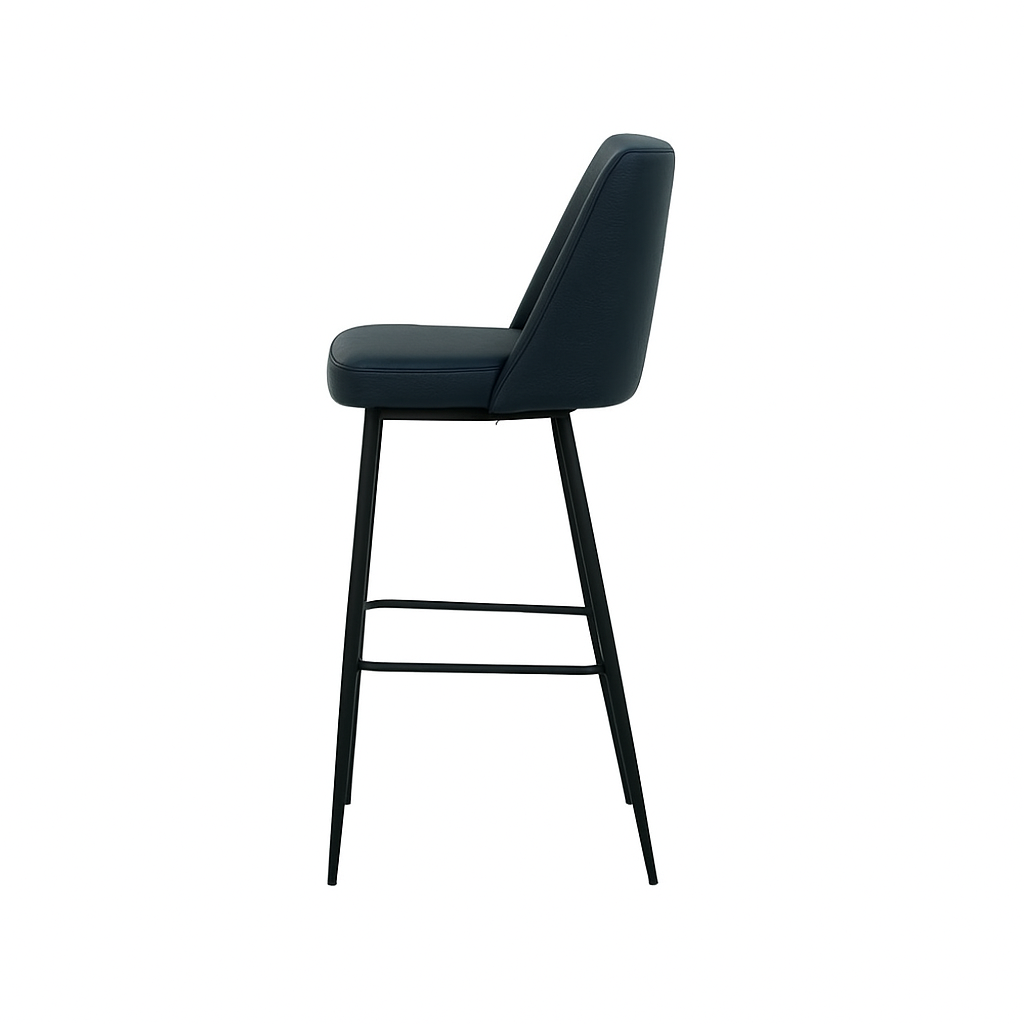 Scaun bar piele ALBASTRA | model SOLO