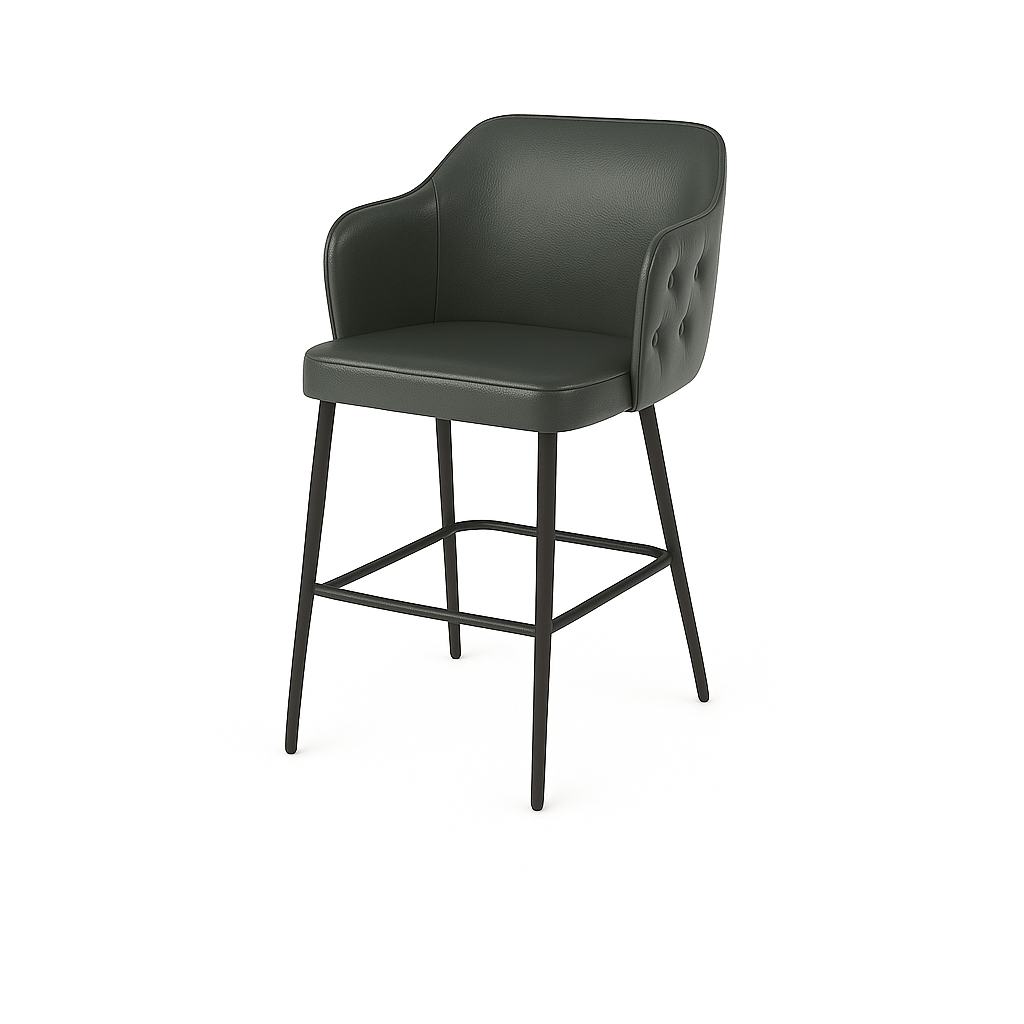 Scaun bar piele ALBASTRA | model TEONA