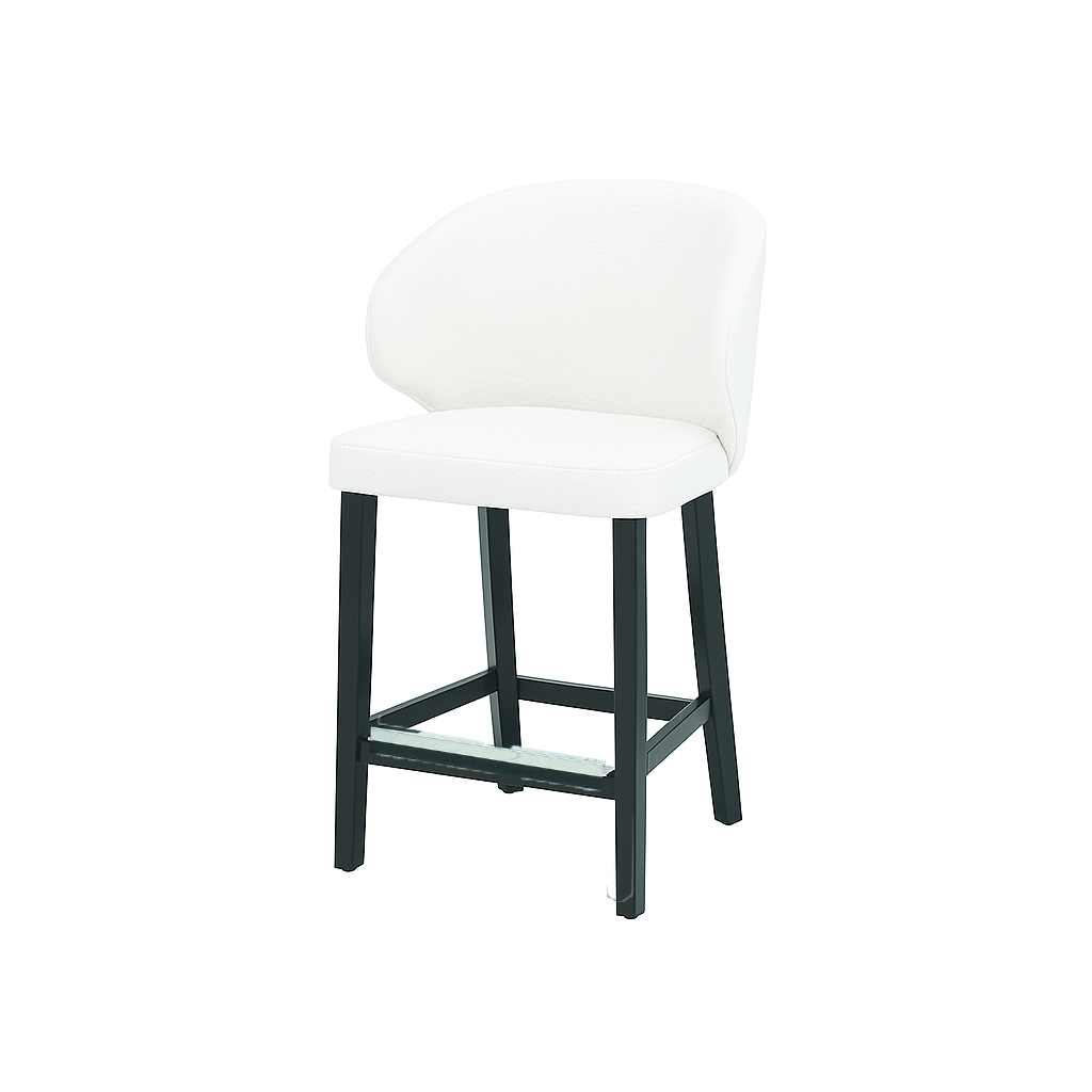 Scaun bar piele naturala VERDE | model CAPRICE