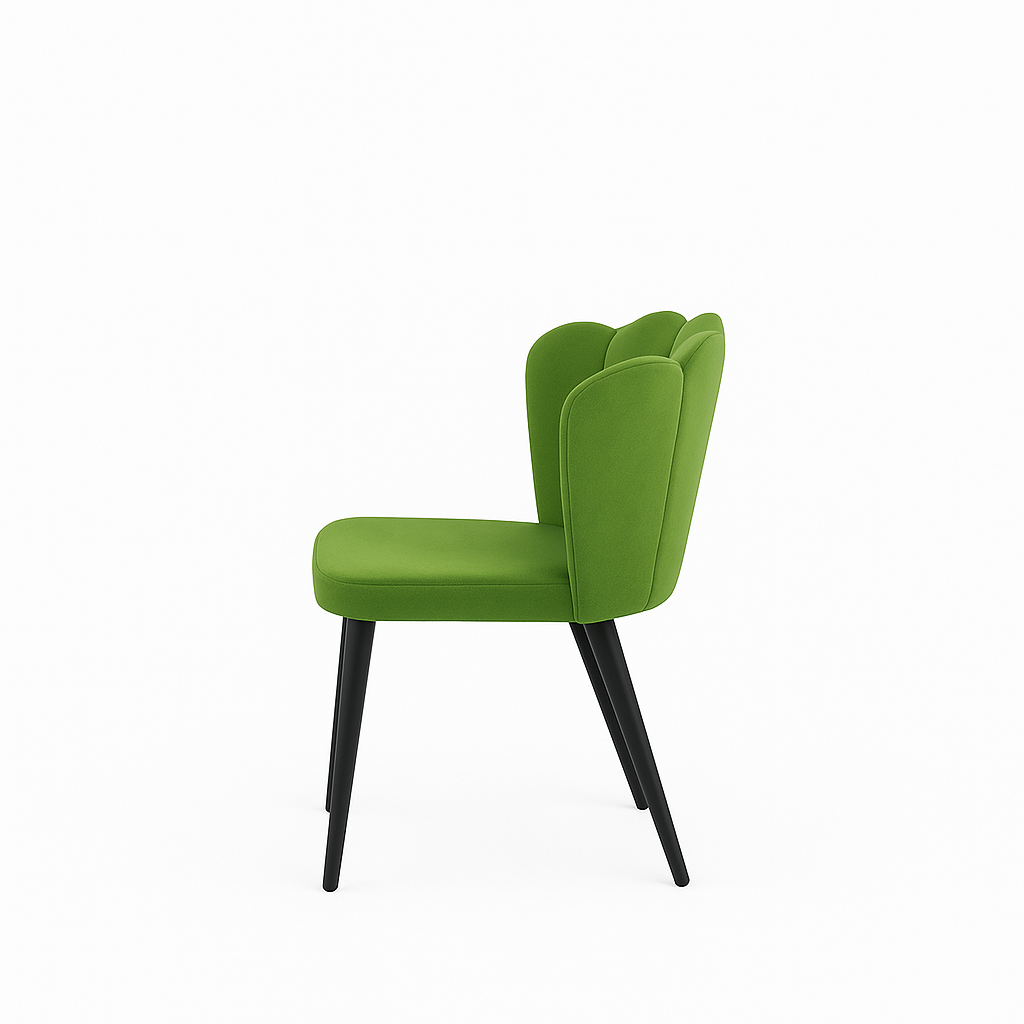 Scaun catifea VERDE | model ARIA