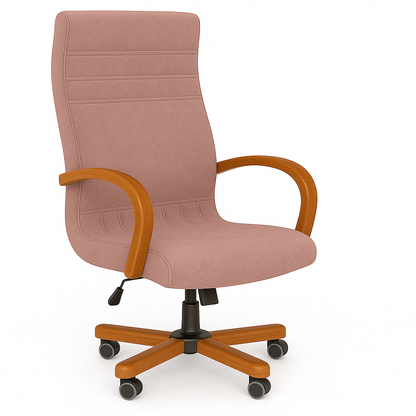 Scaun birou catifea ROZ | model GOLD P