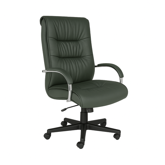 Scaun directorial piele VERDE | model BIG STAR P