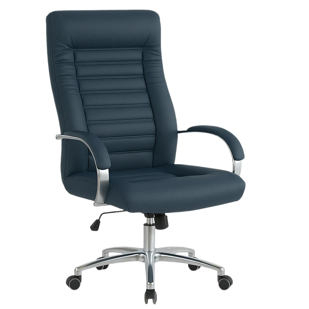 Scaun ergonomic piele ALBASTRA | model DALIA P