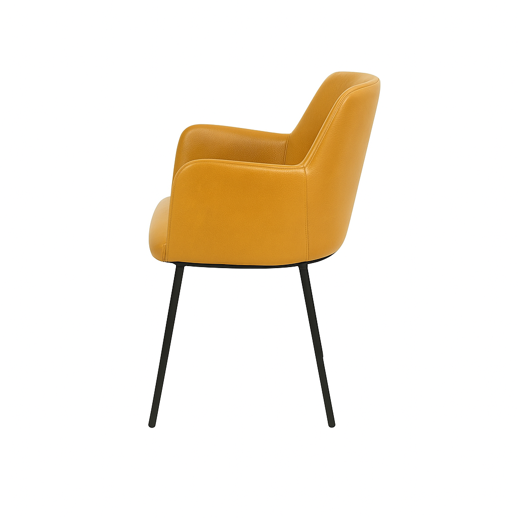 Scaun piele GALBENA | model SIGMA